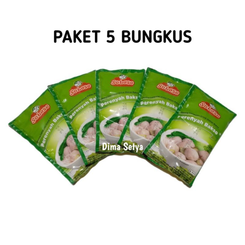 

SOBASO tepung perenyah bakso 20 gram ( 5pcs )