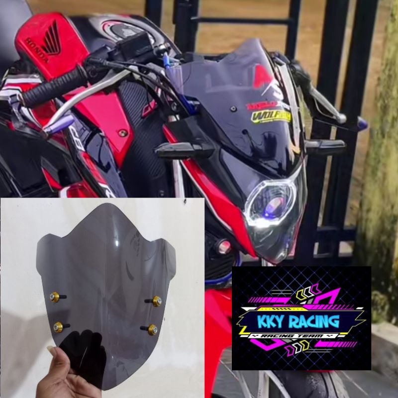 VISOR CB 150R SE 150R NEW/OLD TERBARU WINDSHIELD CB 150R NEW/OLD PLUS BAUT VARIASI