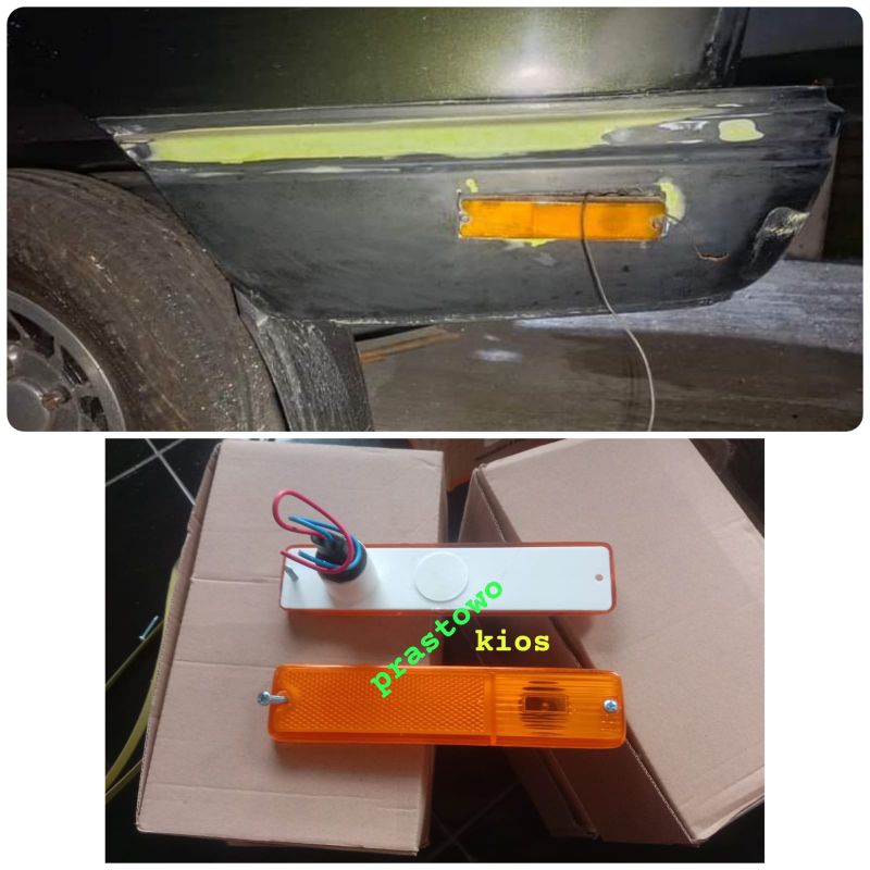 lampu sen riting samping variasi bemper belakang carry L300 Hijet zebra