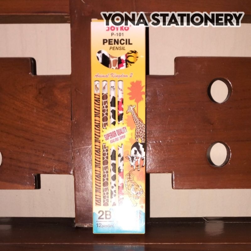 

Pensil Joyko P-101 Animal Kingdom 2 Motif 2B Isi 12 Pcs