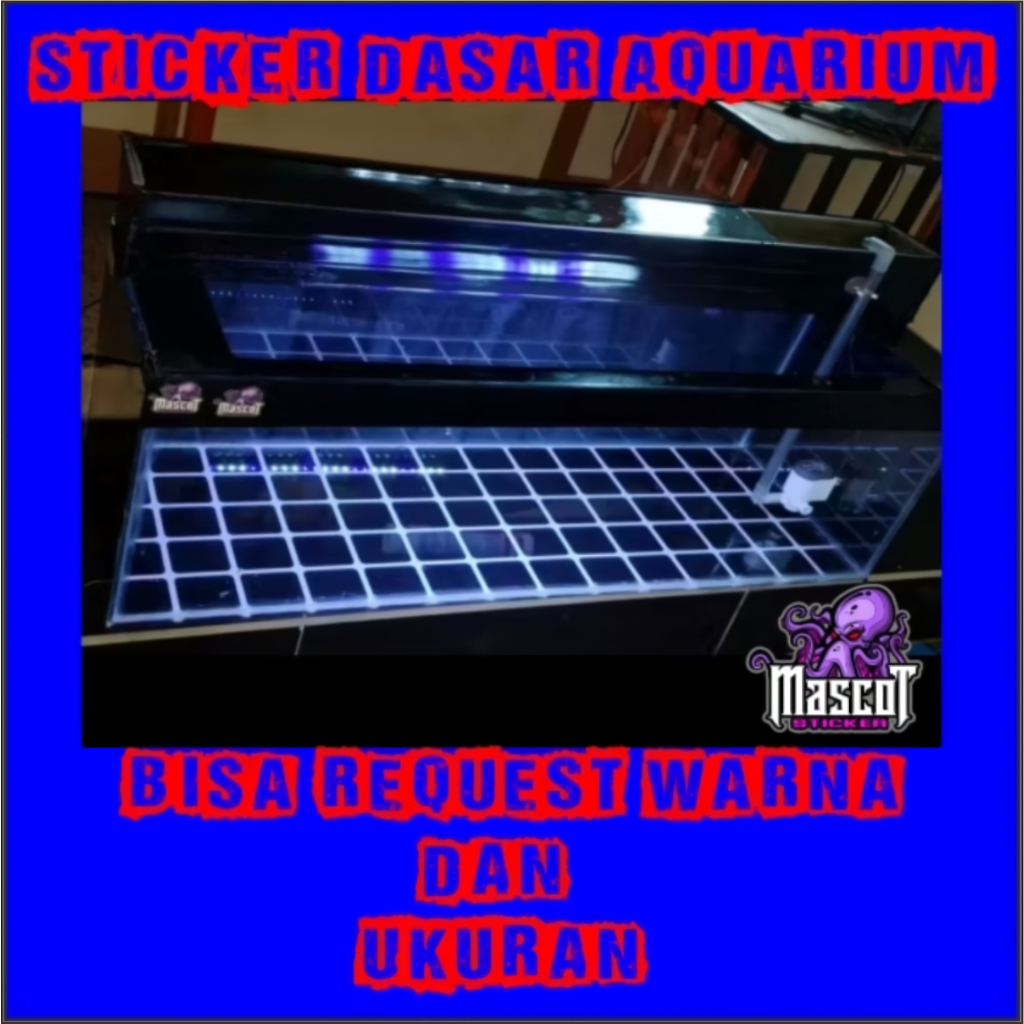 STICKER AQUARIUM, STIKER AKUARIUM, AQUASCAPE,  STIKER KACA AQUARIUM, STIKER BACKGROUND AQUARIUM, STI