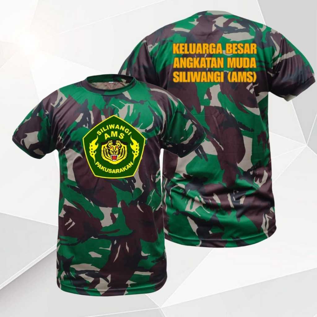 Kaos Dry Fit Loreng Keluarga Besar Angkatan Muda Siliwangi