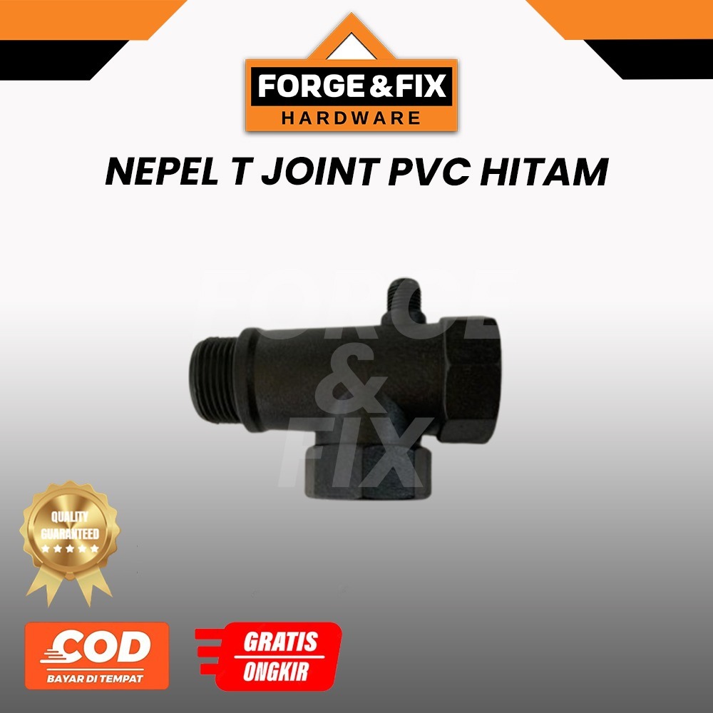 Nepel T Joint PVC Hitam