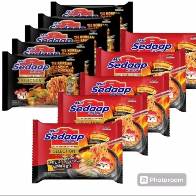 

Mie Sedaap Korean Spicy Chicken and Soup mix 10pcs