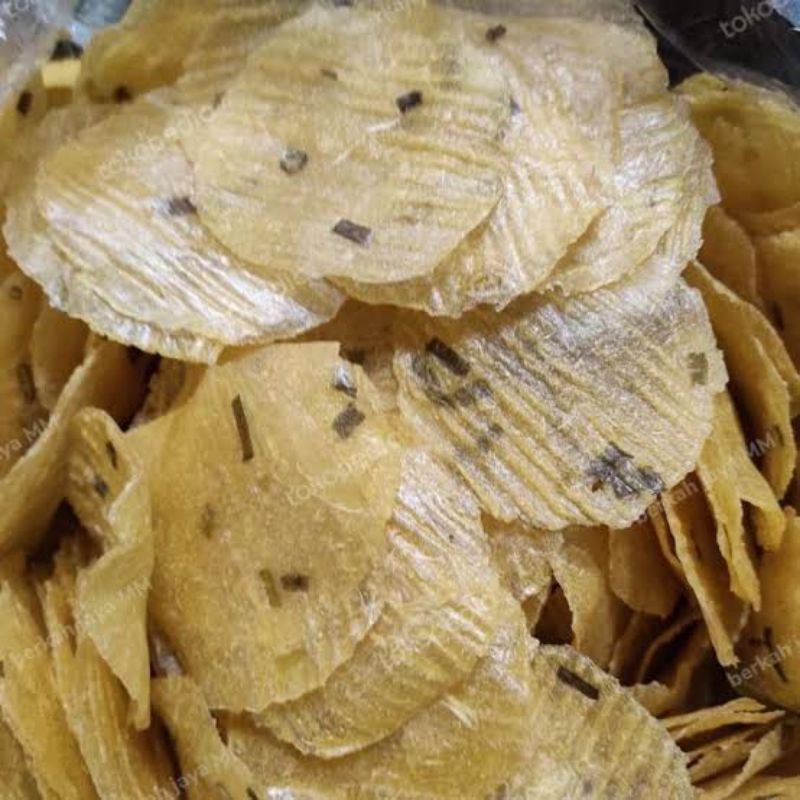 Keripik Singkong Mentah Pedas Manis 1KG / Kripik Singkong / Opak Singkong Mentah