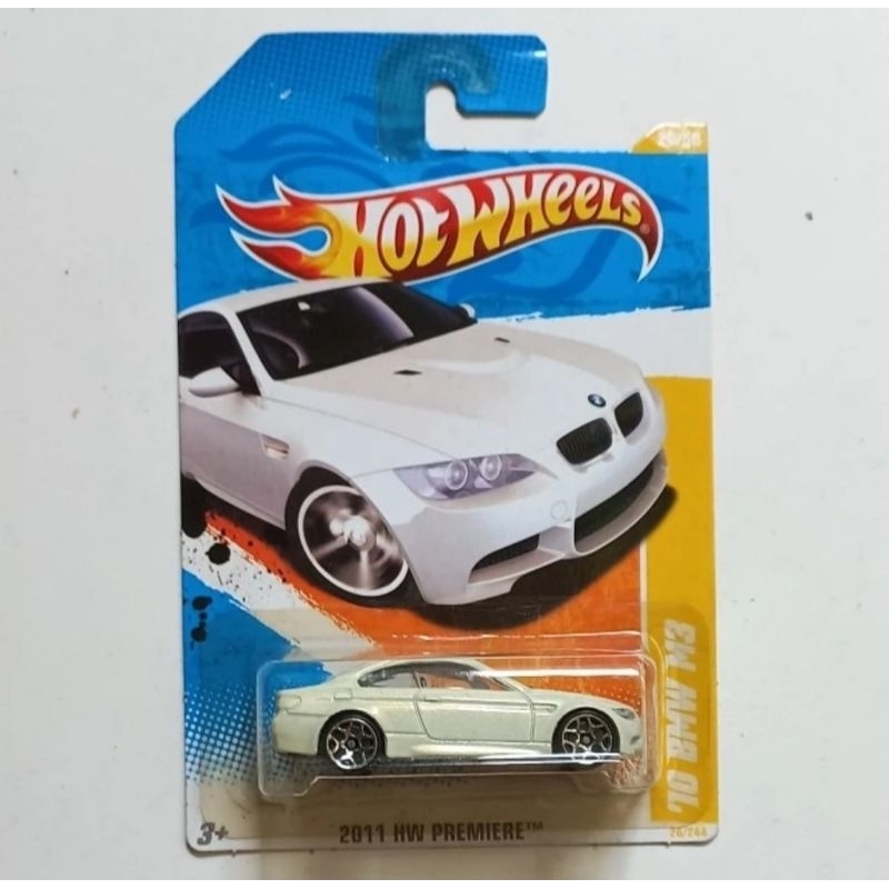 hot wheels 10 bmw m3 white putih 2011 hw premiere diecast (t)