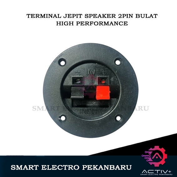 TERMINAL JEPIT SPEAKER 2 Pin BULAT Kabel Power Box Soket 2P Amplifier Spring JAPIT Konektor Clip 2pi