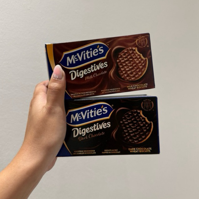 

McVities Digestives Dark atau Milk Chocolate Wafer Gandum 200gr ori Singapore
