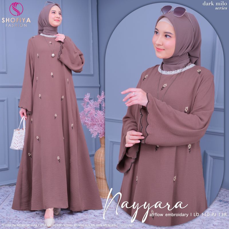 [NEW] GAMIS DRESS NAYYARA BY SHOFIYA // ELVIA DRESS BY SHOFIYA // FASHION MUSLIM KEKINIAN