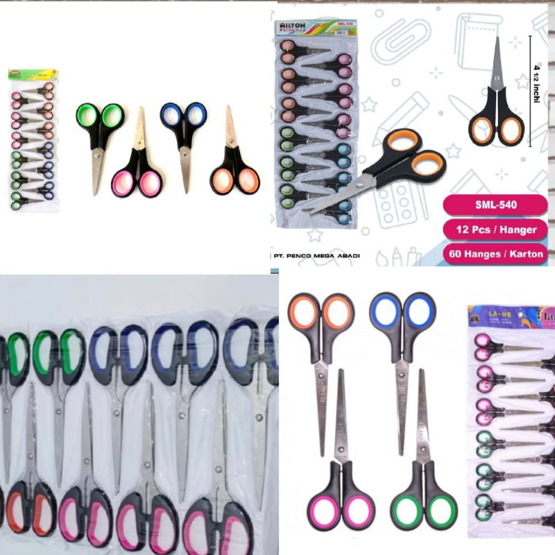 

Gunting Renceng Besar-Kecil 12Pcs/Set/Kecil/Besar