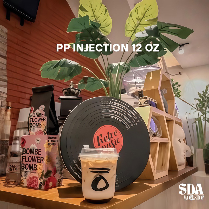 Cup PP injection 12 oval + sablon