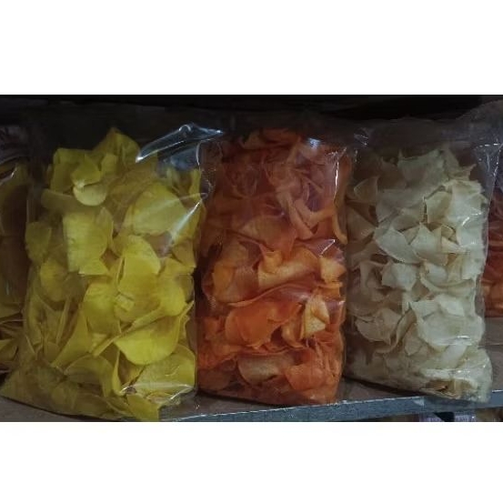 

Keripik ubi balado/original/jagung manis kripik ubi cemilan Ratungemil