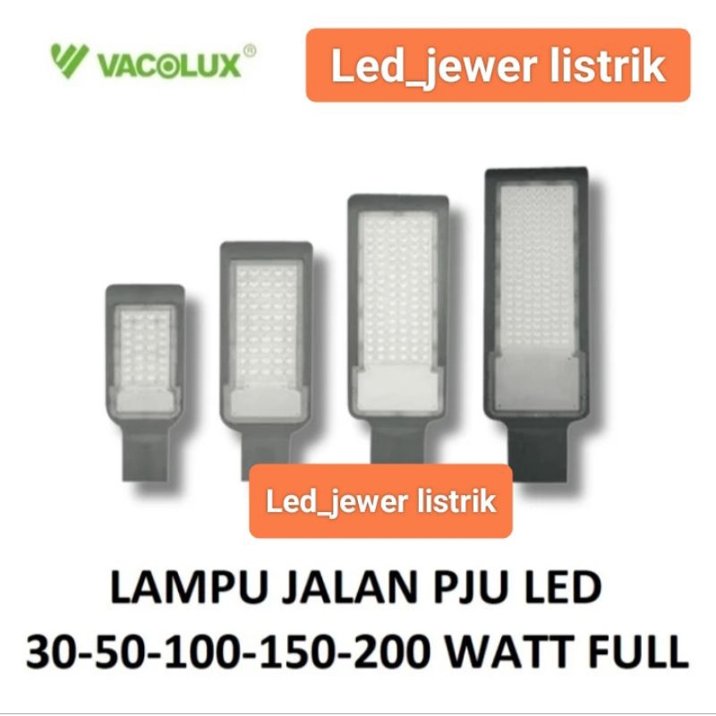 VACOLUX Lampu Jalan PJU LED Kap Sorot Tembak 30 50 100 150 200 w Watt