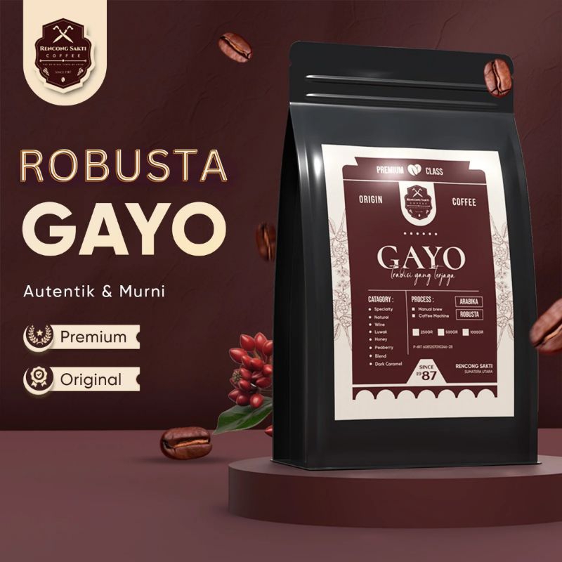 

Kopi Robusta Aceh Gayo Special Asli 100℅ - Bubuk Halus 1Kg
