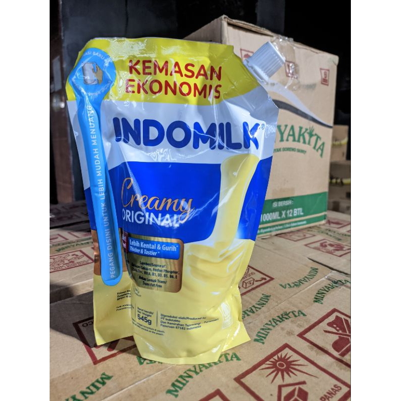 

INDOMILK POUCH SUSU KENTAL MANIS KEMASAN 545 GRAM