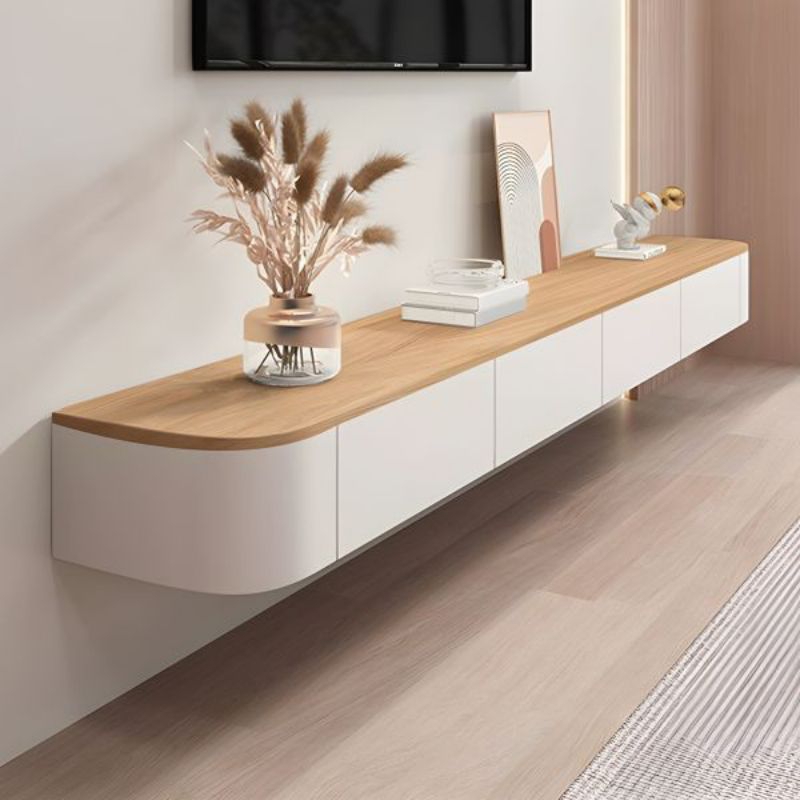 MEJA TV GANTUNG MINIMALIS, MEJA TV LENGKUNG MINIMALIS MTV7