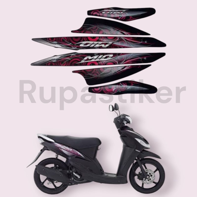 stiker striping skotlet lis body motor mio sporty tahun 2011
