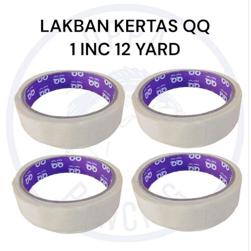 

LAKBAN KERTAS MERK QQ 1 INCH 12 YARD