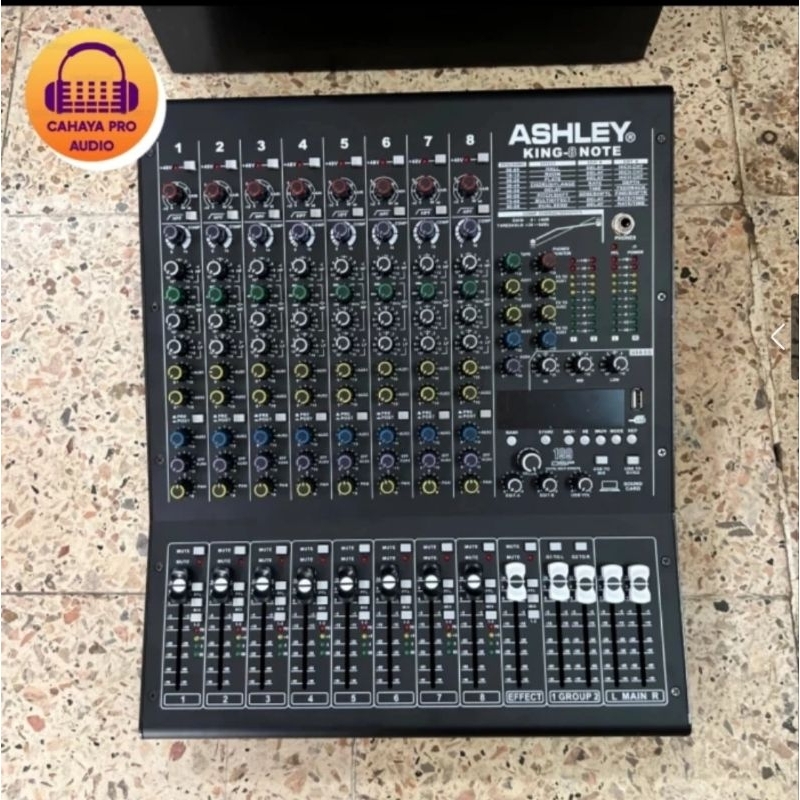 Mixer Ashley King 8 Note  ( 8 Channel ) New With Compressor