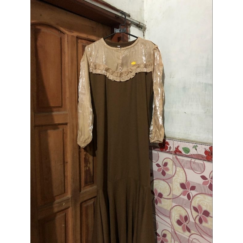 dress wanita gamis model duyung