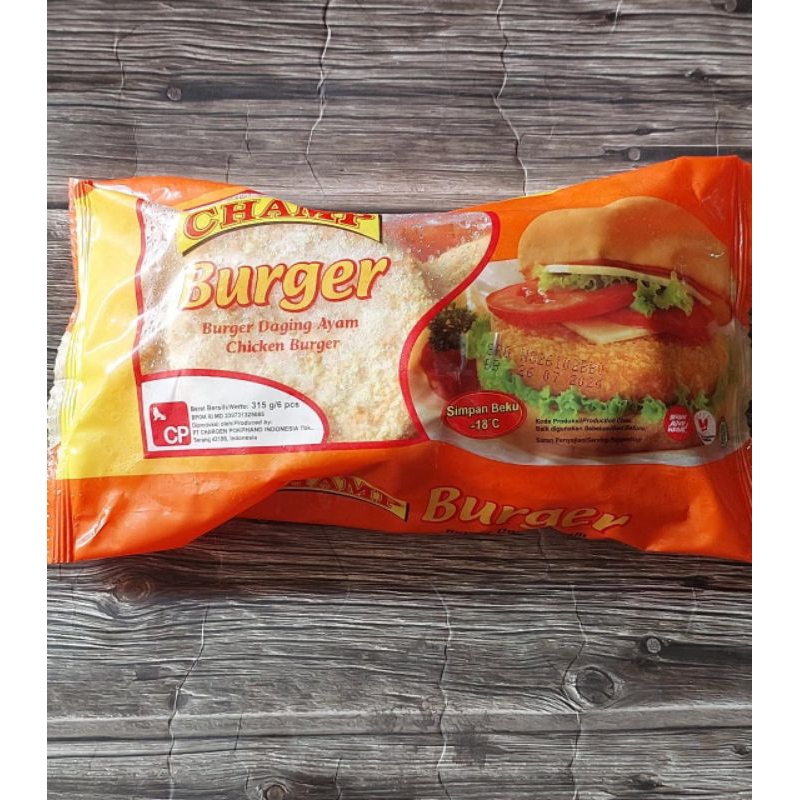 

Champ Chicken Burger isi 6 pcs burger ayam