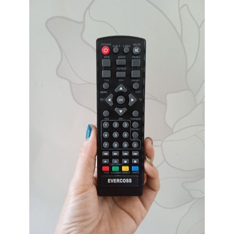 Remote EVERCOSS remot STB tanpa setting