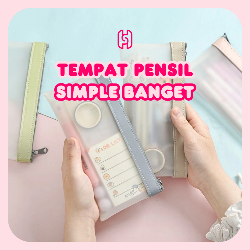 

SOVA - Tempat Pensil Anak Simple Murah | Pencil Case Korean Style Minimalis Bahan Awet Waterproof