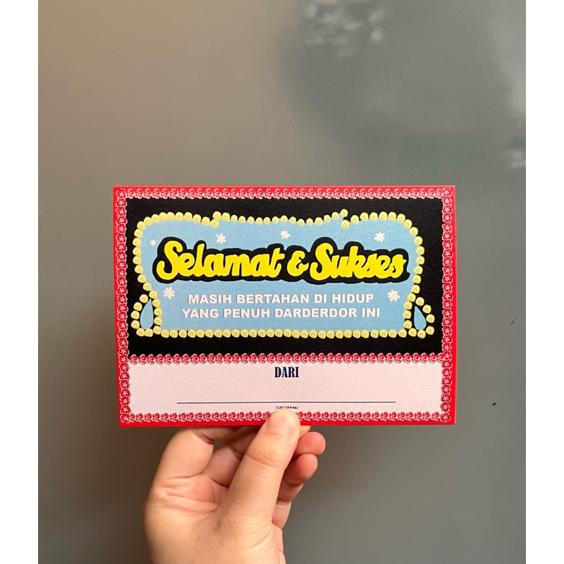 

sebutirmerch Postcard Quotes Komik