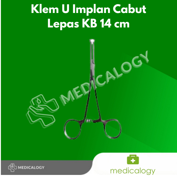 Klem U Implan Cabut Lepas KB 14 cm
