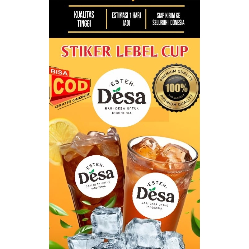

stiker es teh desa 50 pcs