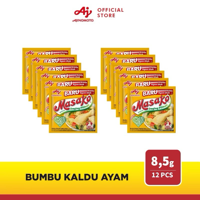 

Masako bumbu kaldu penyedap rasa ayam