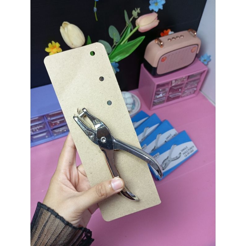 [a.a] single hole punch/pembolong kertas satu lubang 6mm 3mm combo