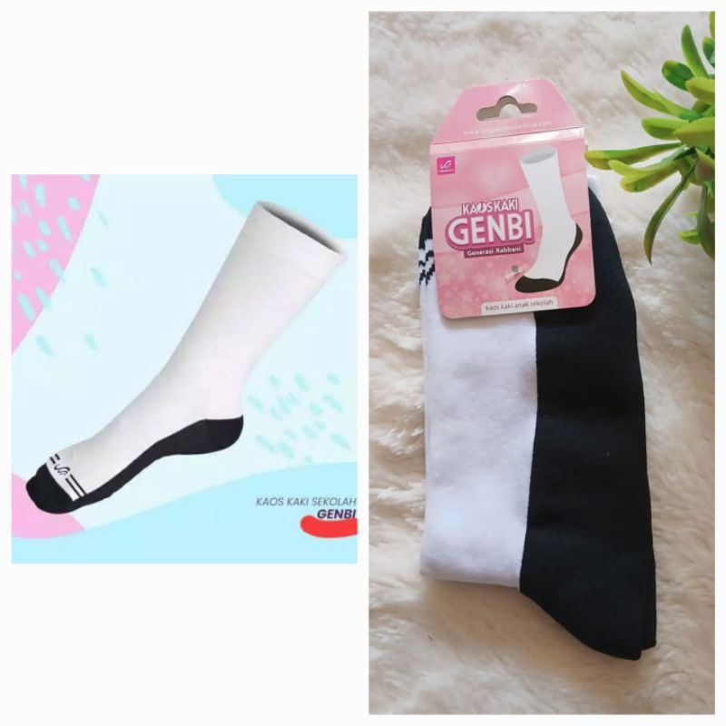 Kaos kaki putih by genbi Rabbani