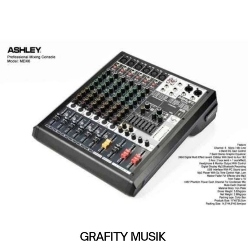 Mixer Ashley MDX8 MDX 8 MDX Original Ashley