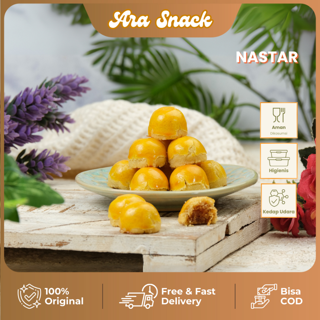 

Ara Kue Kering Nastar Nanas Toples Kecil Homemade Lembut