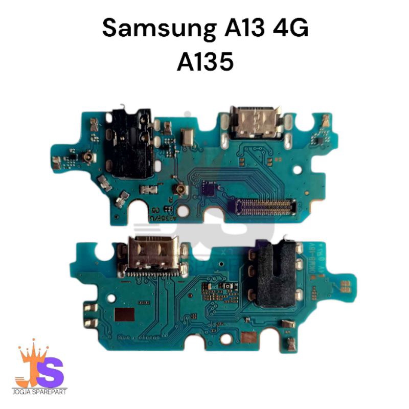 PCB fleksibel Konektor charger, papan cas Samsung A13 4G/ A135 original dengan ic