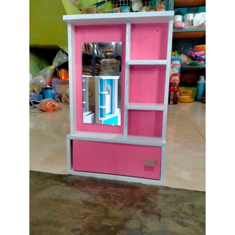 SIAP KIRIM RAK KOSMETIK LACI GANTUNG MINI/CERMIN RIAS/ MINIMALIS RAK RIAS KOSMETIK RAK RIAS MAKE UP 