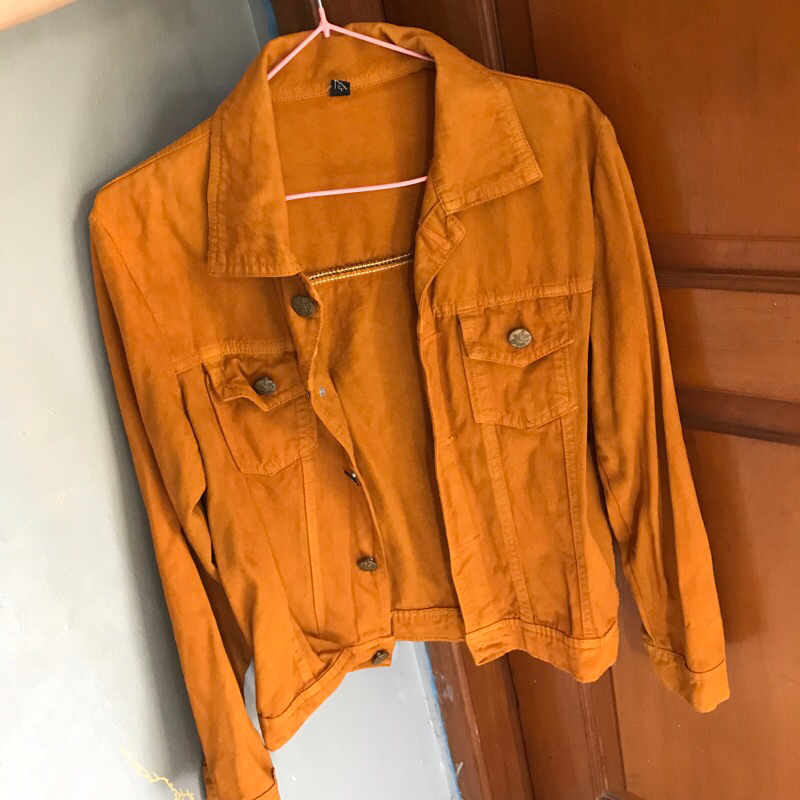 JACKET JEANS MUSTARD WANITA PRELOVED