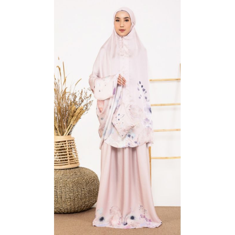 Mukena Buttonscarves Asoka Peach AS IS