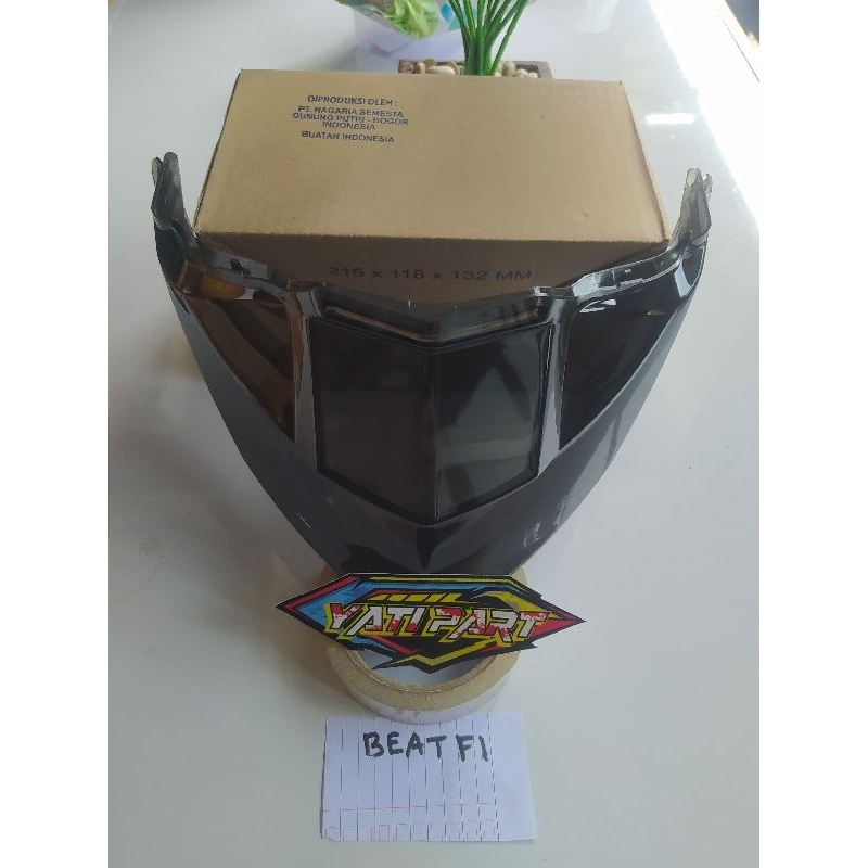 KACA MIKA LAMPU BELAKANG BEAT Fi 2013 2014 2015 MODEL SAMBUNG SMOKE HITAM RYBEN CUSTOM LED LAZY