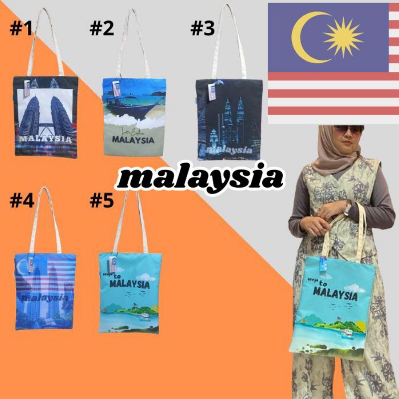 Tas Wanita Tote Bag - Souvenir Oleh-Oleh Malaysia