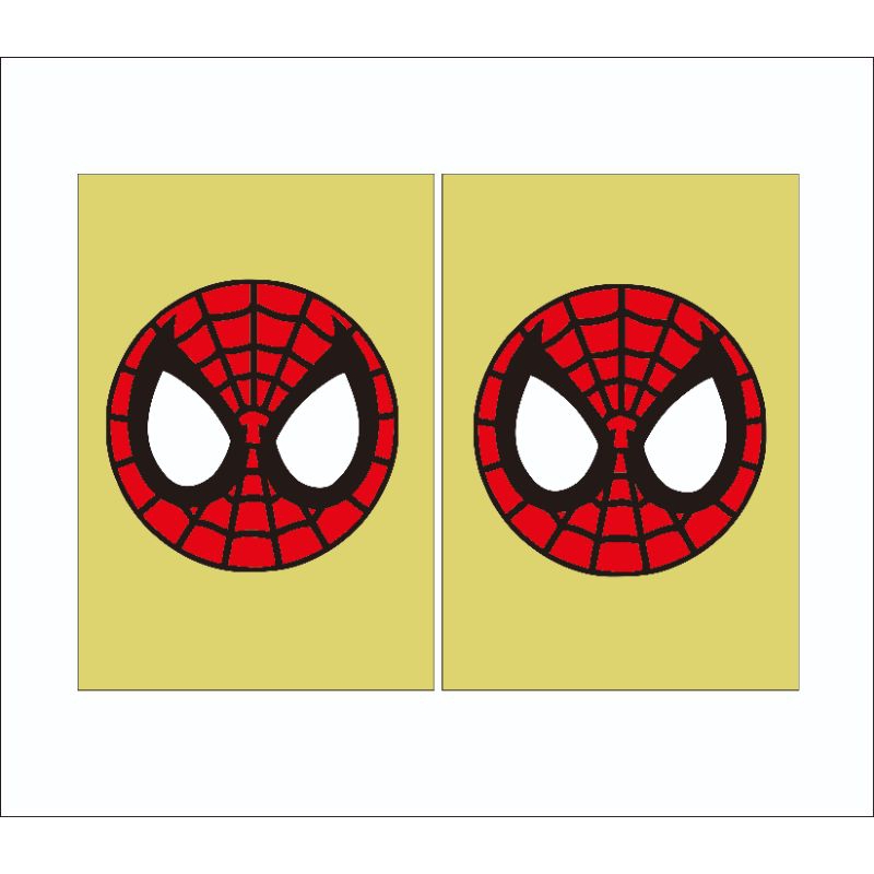 stiker viral stiker spidermen bulet cutting stiker