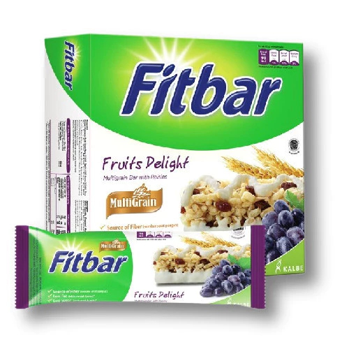 

FITBAR FRUITS PACK 5X20GR Cemilan Diet Sehat Multigrain Kaya Kalsium Rasa Blueberry
