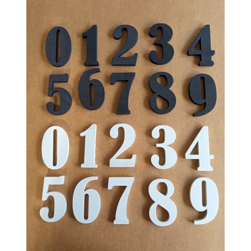 

Angka timbul tinggi 15cm tebal 10mm angka 0-9 bahan spon eva