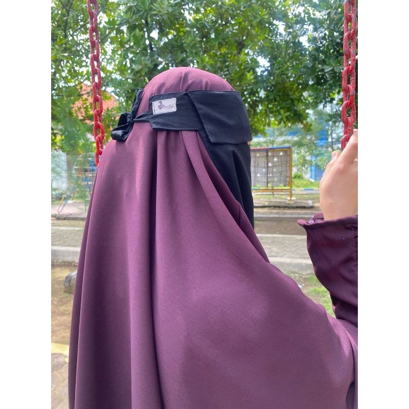 cadar poni / cadar niqob /niqob poni/siffon silky