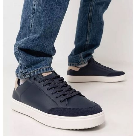 Sepatu Pria Aldo Courtspec Sneakers Navy Original