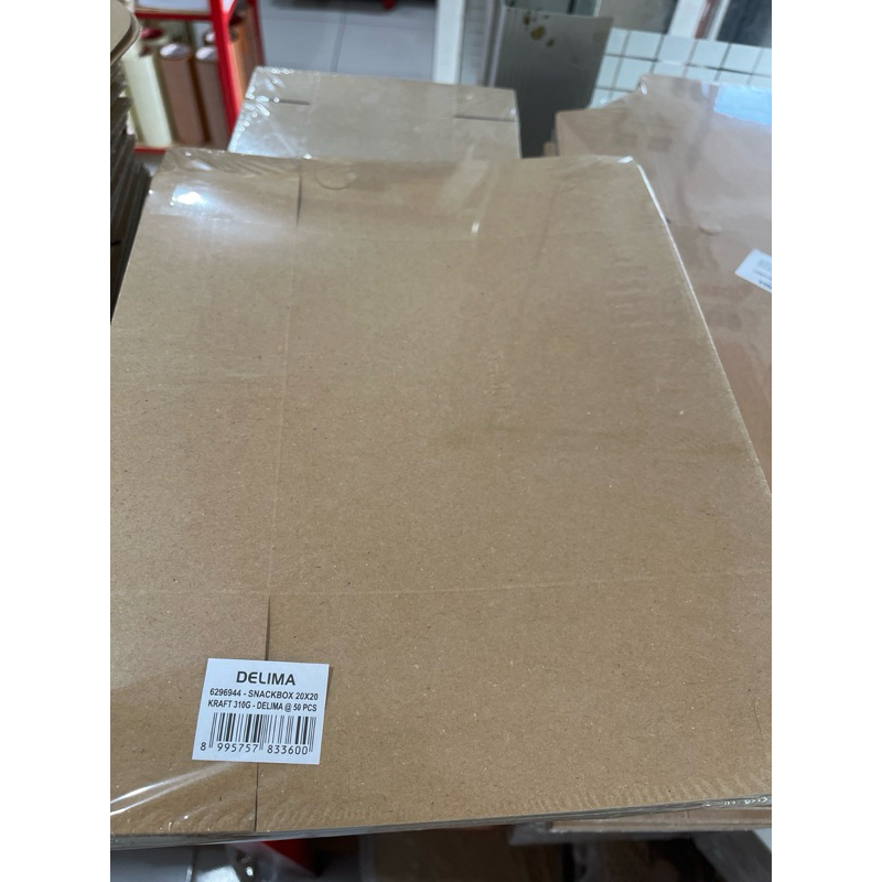 

Snackbox 20x20 Kraft DELIMA