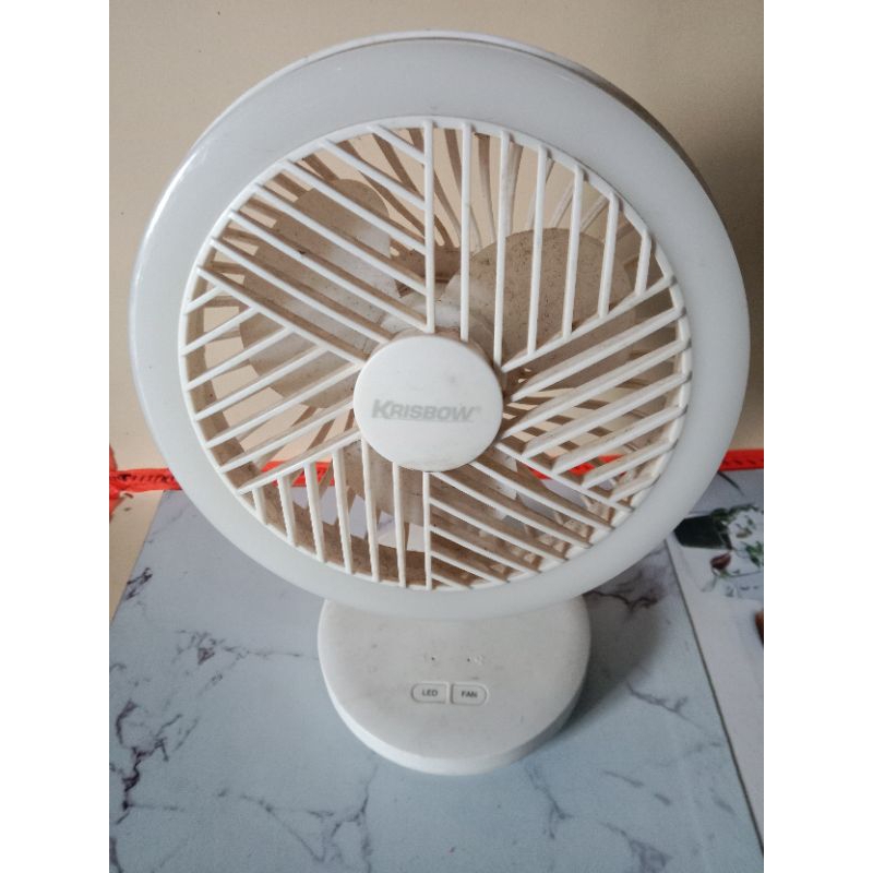 lampu emergency & kipas angin krisbow second