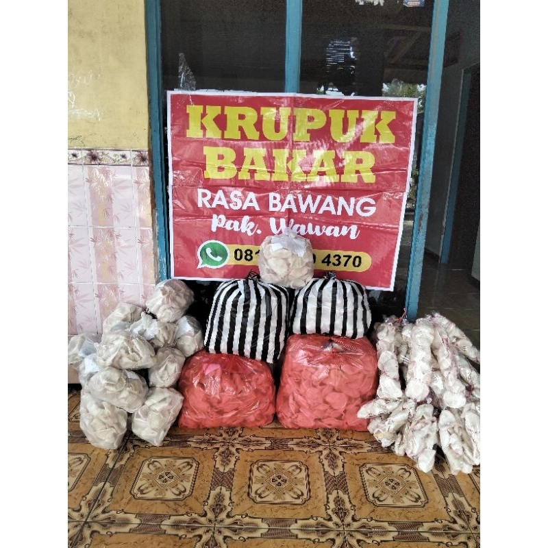 

krupuk melarat/upil rasa bawang non minyak 1kg