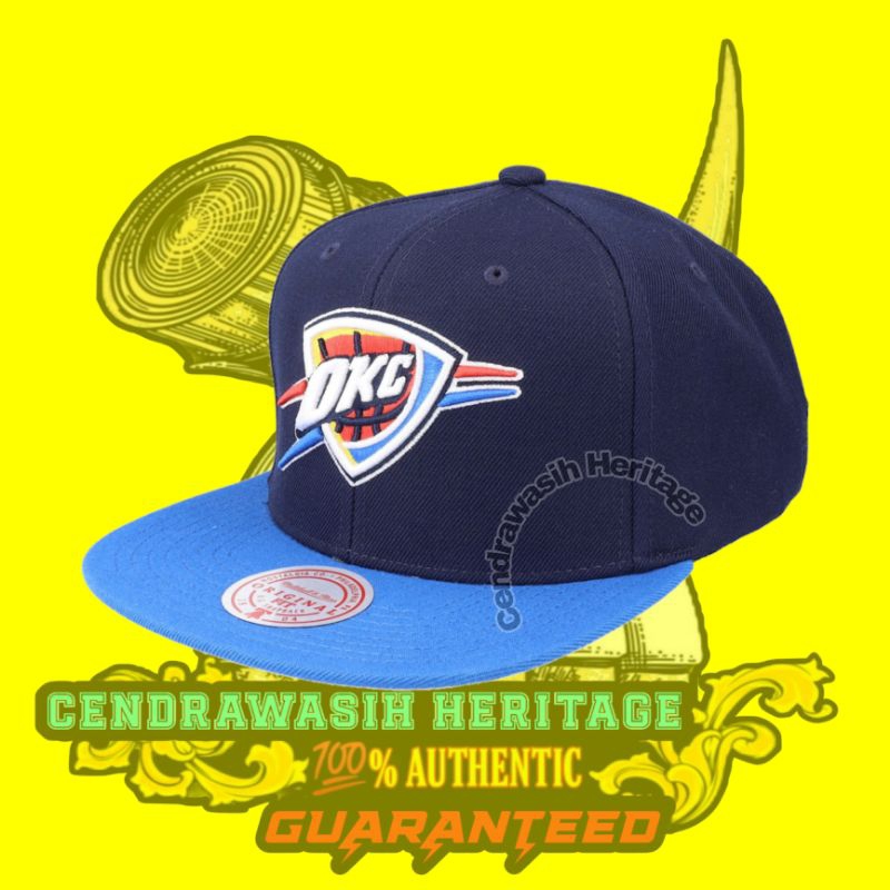Mitchell And Ness Oklahoma City Thunder Team Two Tone Snapback 100% Authentic